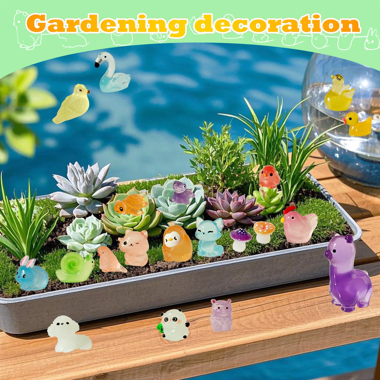 ZITU ISCHYROS luminous resin chicken brightens garden paths with playful color