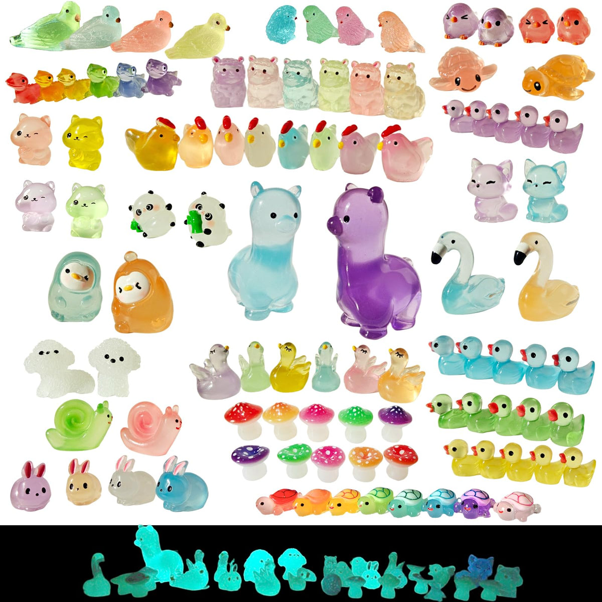 ZITU ISCHYROS luminous resin duck glows softly in garden ponds