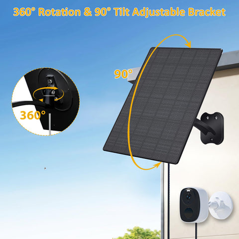 Zivif solar panel includes 7.2 ft cable for easy reach.