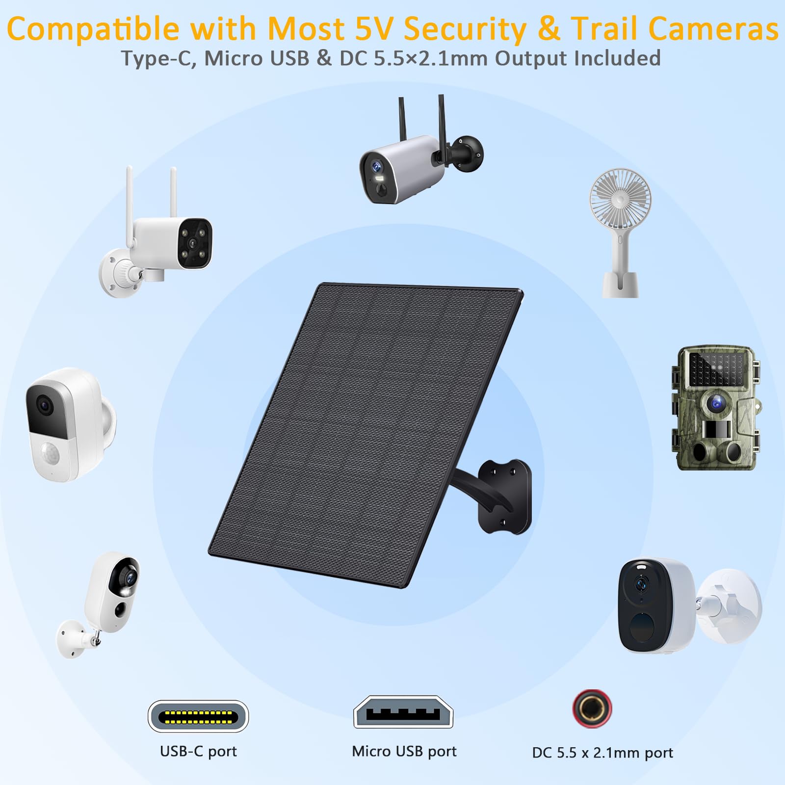 Zivif IP66 weatherproof solar panel withstands rain and dust.