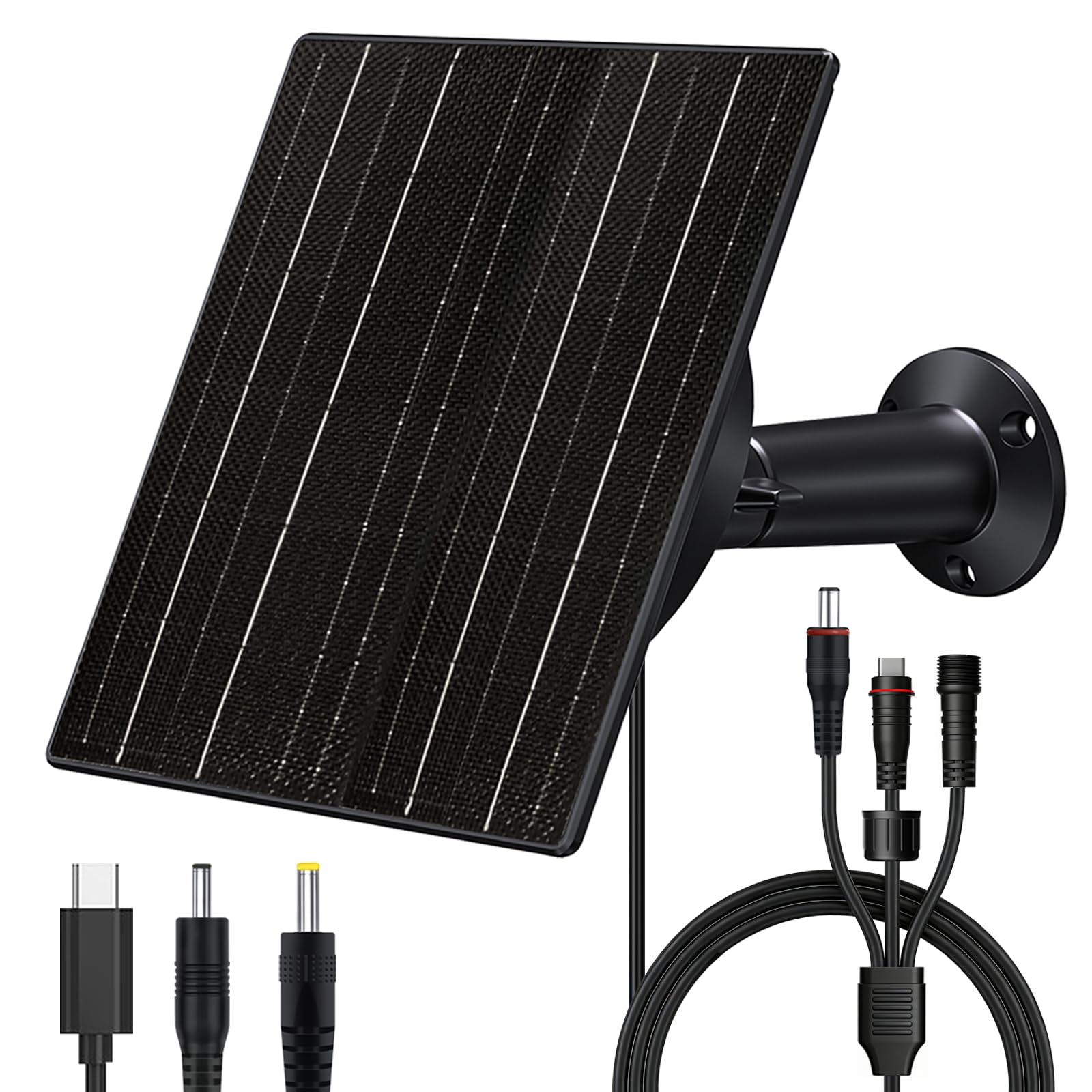 Zivif 10W solar charger for trail cameras, front view, durable outdoor power