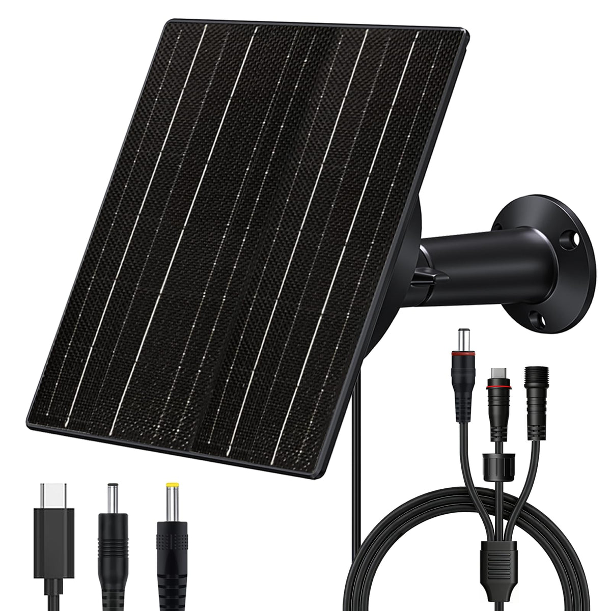 Zivif 10W solar charger for trail cameras, front view, durable outdoor power