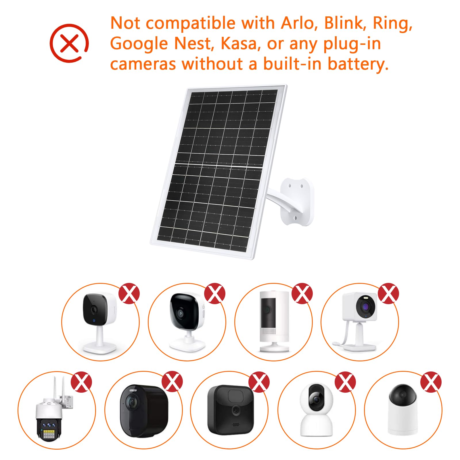 Zivif panel provides 5.5x2.1mm DC output to compatible cameras for steady daytime power.