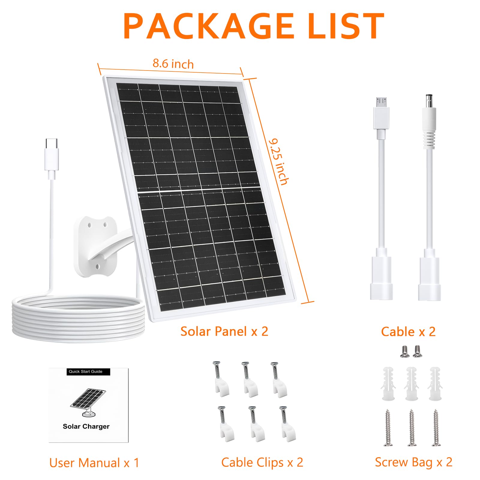 Zivif solar panel supports USB-C input for reliable daytime power to cameras.