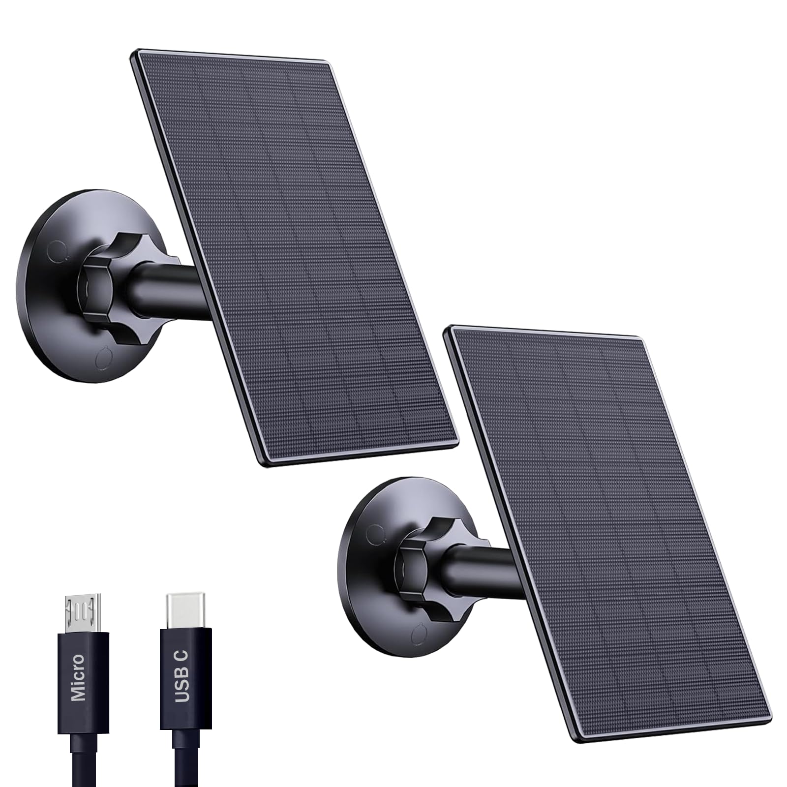 Zivif 2W solar panel front view for outdoor security cameras