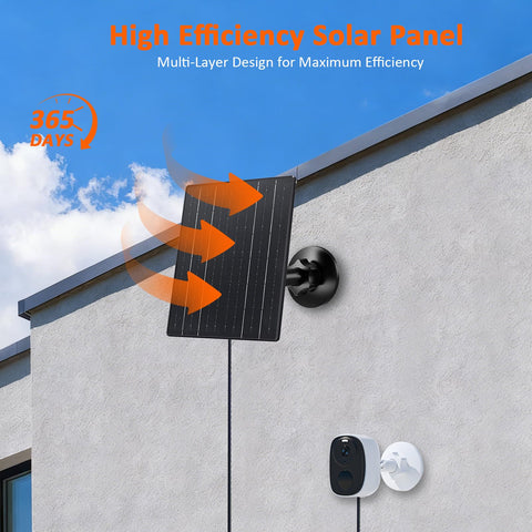 Zivif 7.2 ft cable extension enabling rooftop or tree placement
