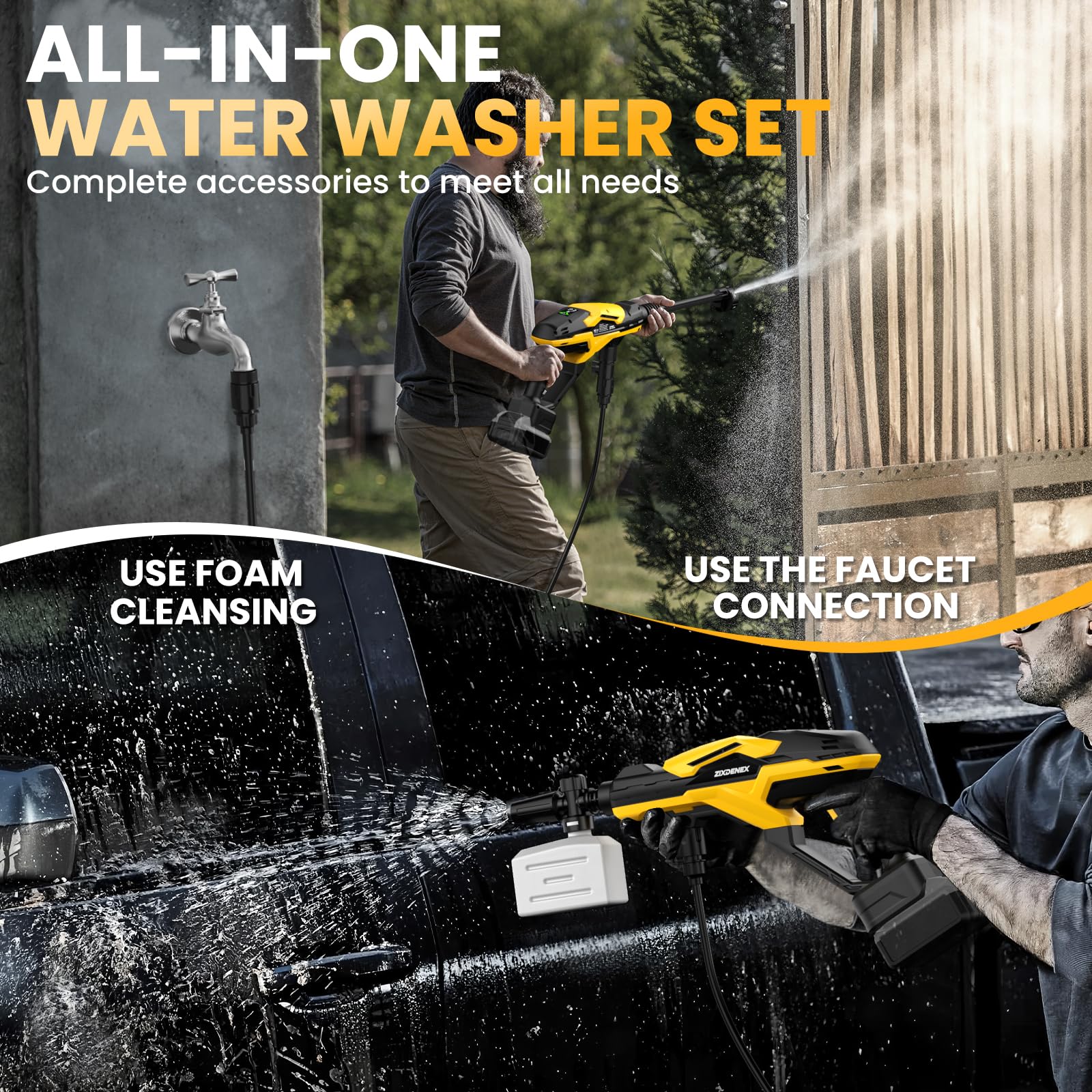 ZixDeNex water connection options provide flexible setup anywhere