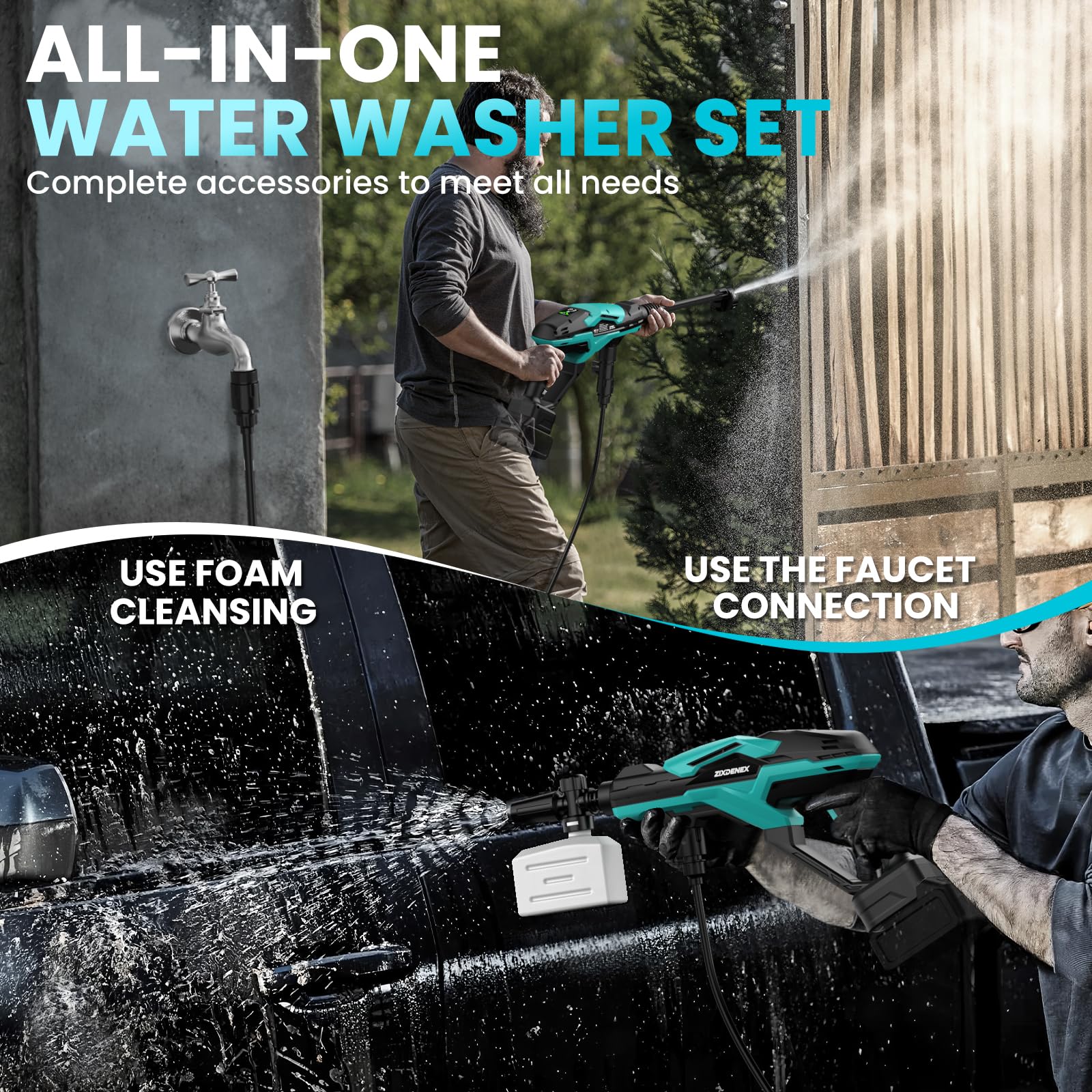 ZixDeNex lightweight cleaning tool ideal for cars and patios