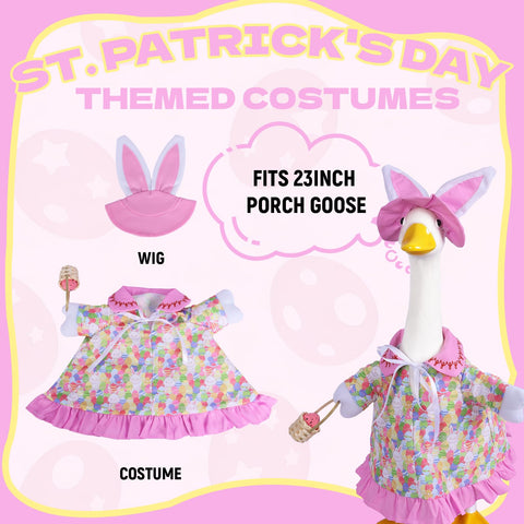 Zixumild Easter goose photo prop for charming yard scenes