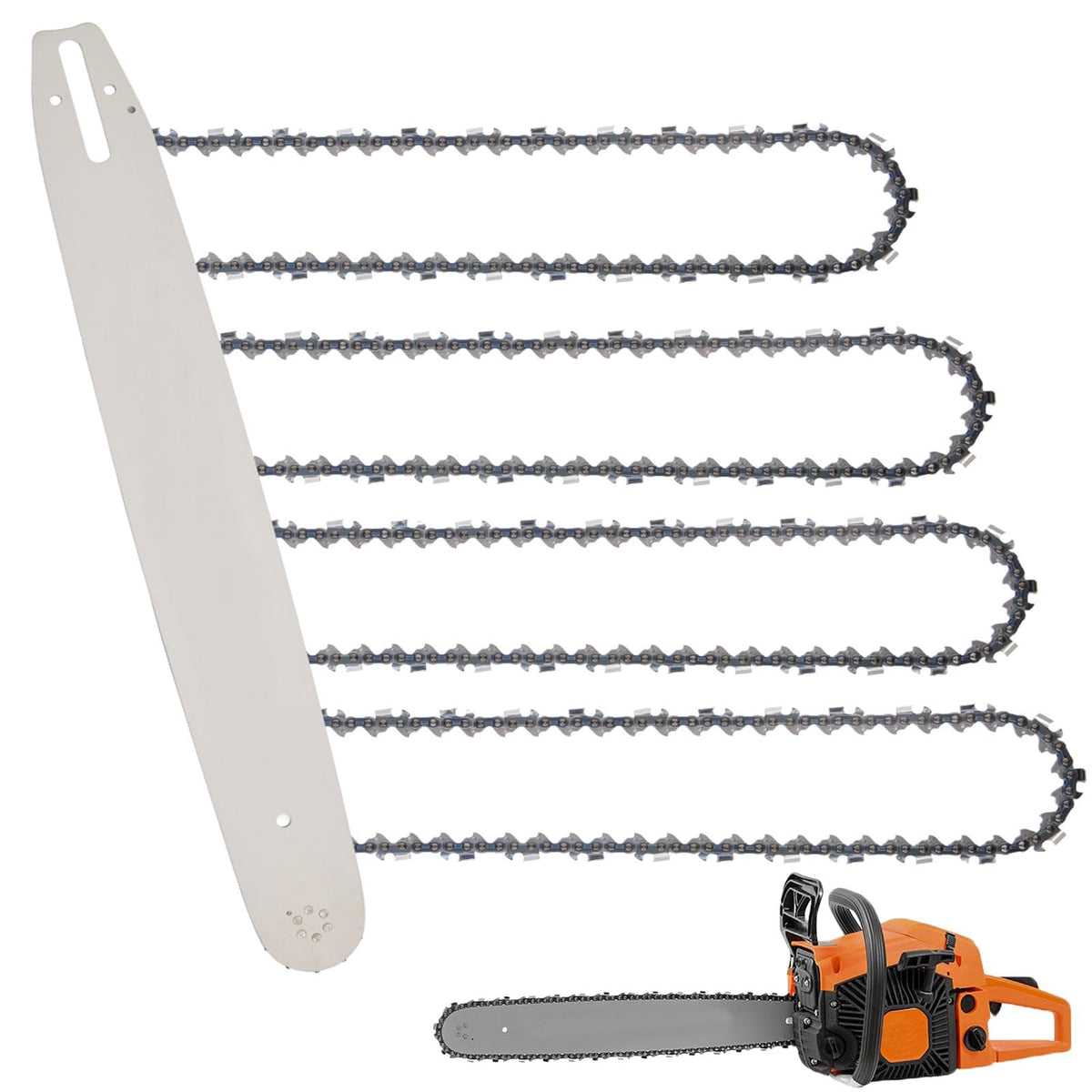 ZIYIZE 16-inch chainsaw bar for precise, efficient cuts.