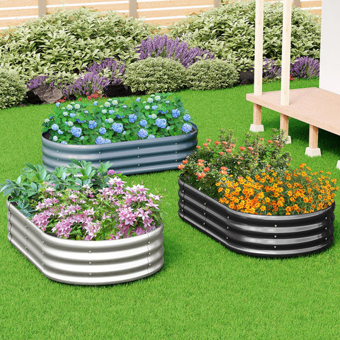 Silver finish by Zizin complements various garden styles
