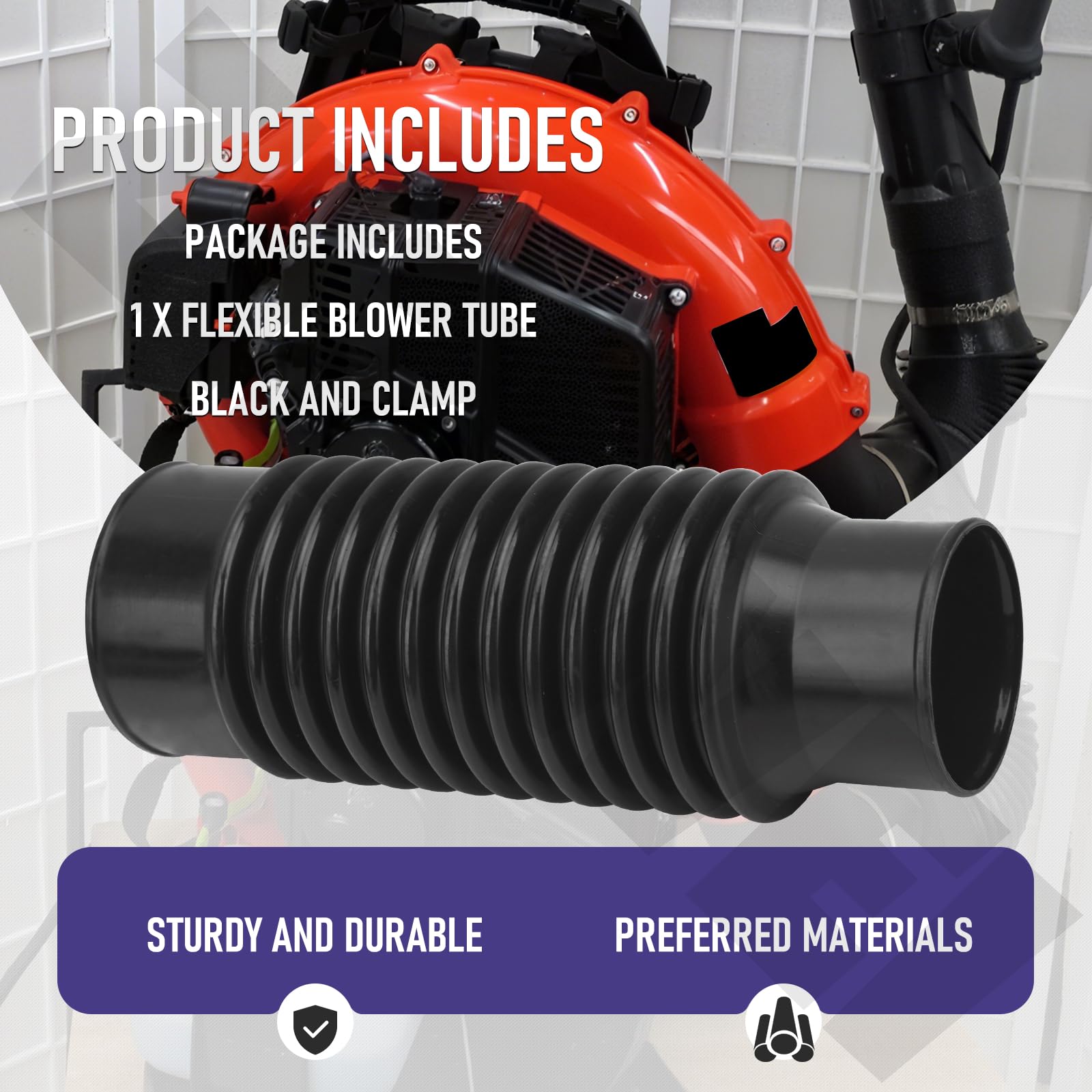 ZIZIWEI E164000080 flexible-tube attachment points enable versatile blower setup.