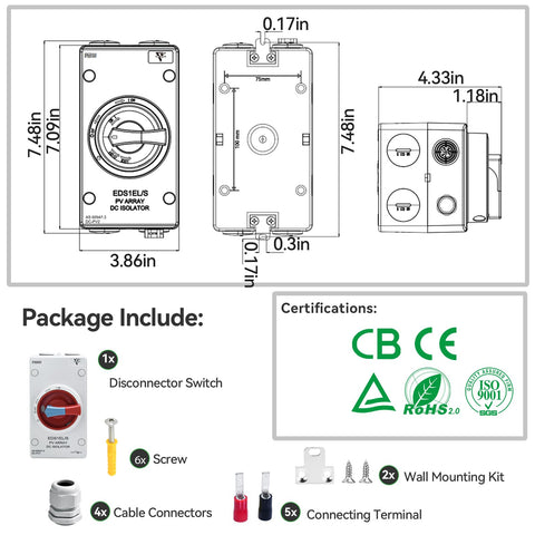 ZJWZJH cable connectors 6-8mm support secure wiring.