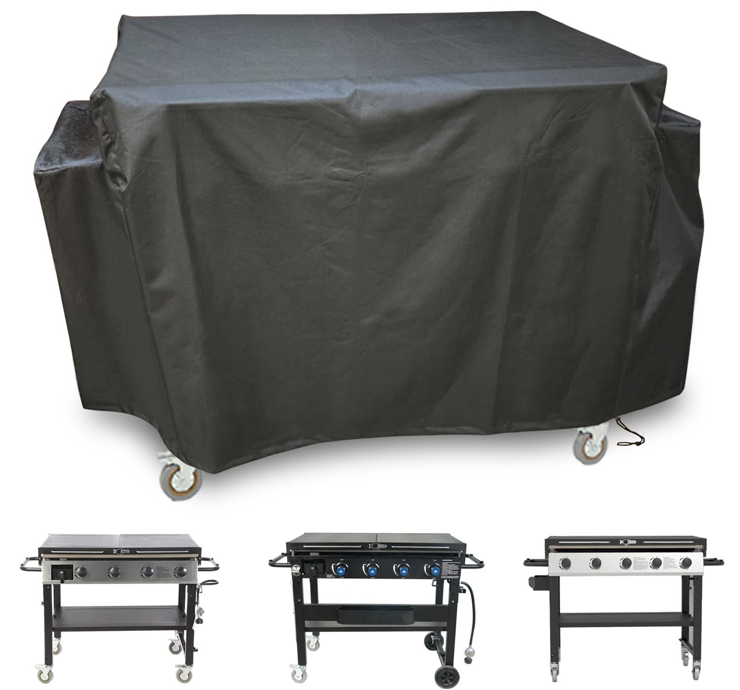 ZJYWSCH cover on deluxe 4-burner Pit Boss, protecting against sun and rain