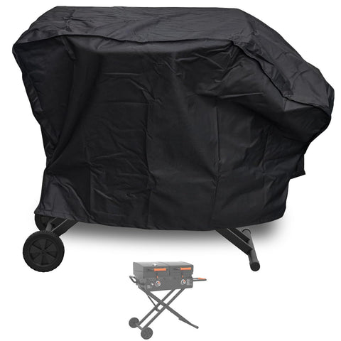 ZJYWSCH griddle cover on Blackstone 1550 On The Go Tailgater protects from rain.