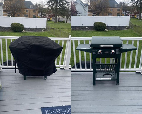 ZJYWSCH griddle cover compact storage after use.