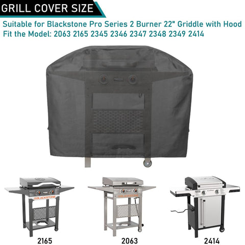 ZJYWSCH griddle cover waterproof layer shields Blackstone Pro Series in storms.
