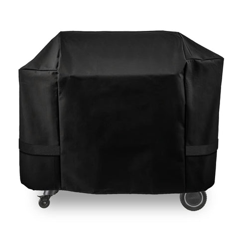 ZJYWSCH grill cover on PB1250CS protecting pellet grill from rain and sun