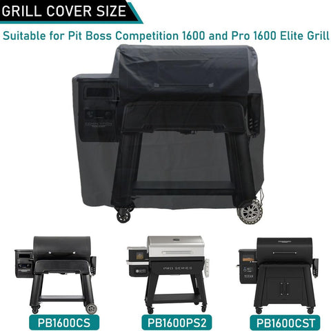 ZJYWSCH heavy-duty waterproof 600D cover shields grill in rain and sun