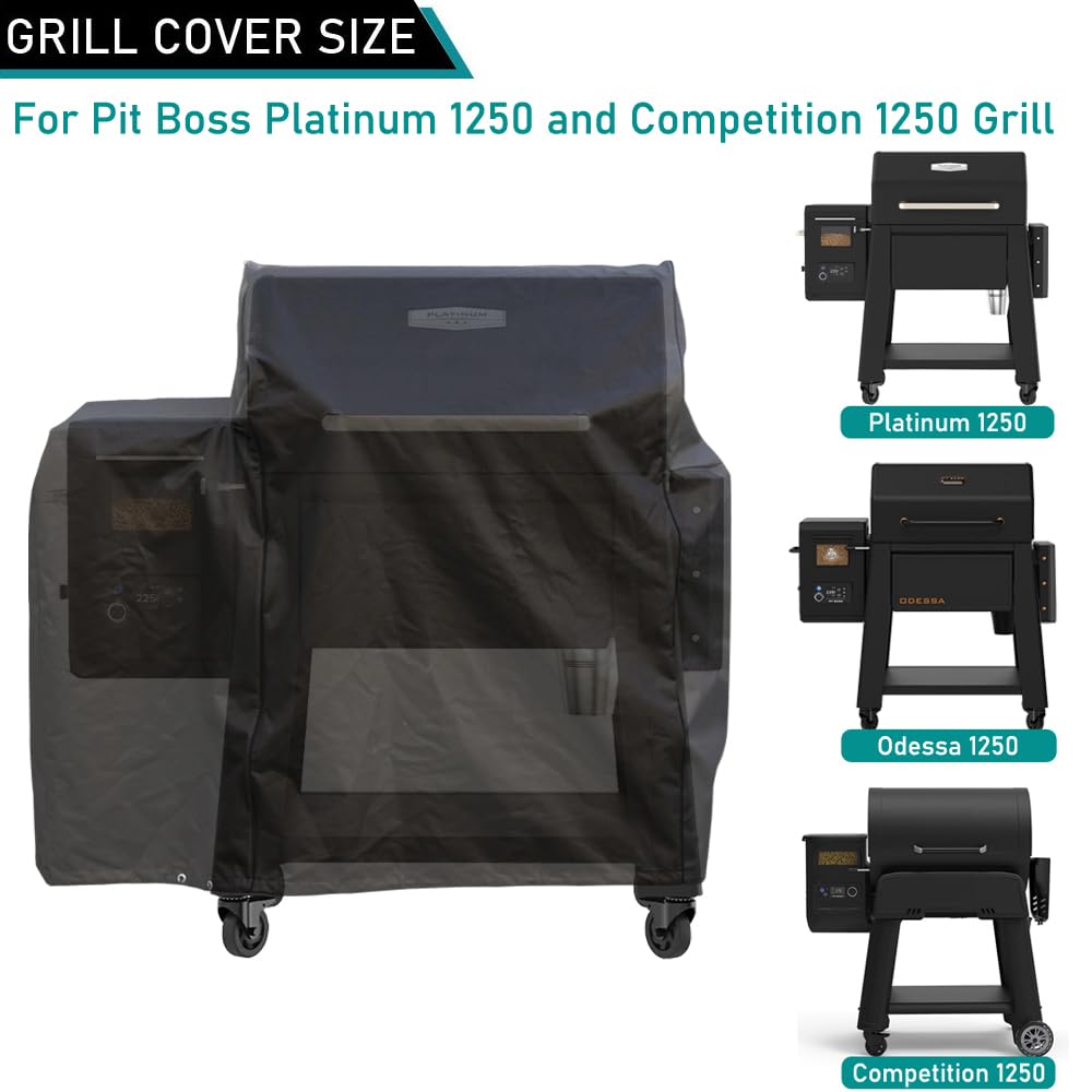 ZJYWSCH waterproof 600D fabric cover keeps your grill dry in wet weather