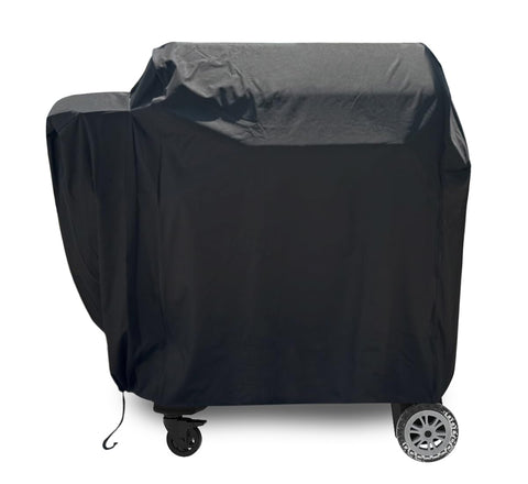ZJYWSCH Pit Boss 850 roll-top cover protects against rain and sun.