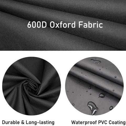 ZJYWSCH cover with bungee bottom secures against wind.