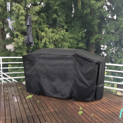ZJYWSCH Weber Slate 30 cover keeps grill ready to use after rain