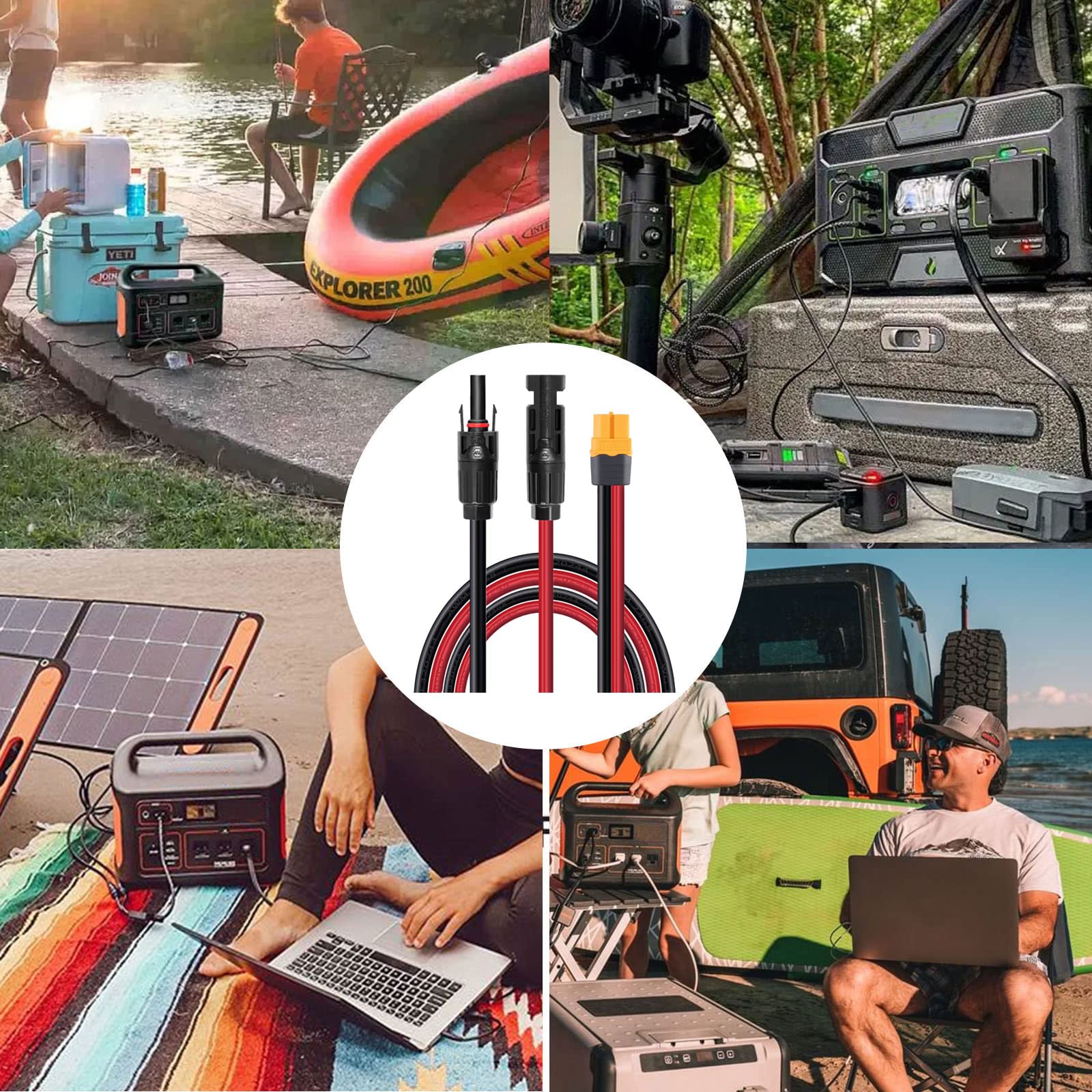 Ecoflow River Delta-compatible cable for portable power stations