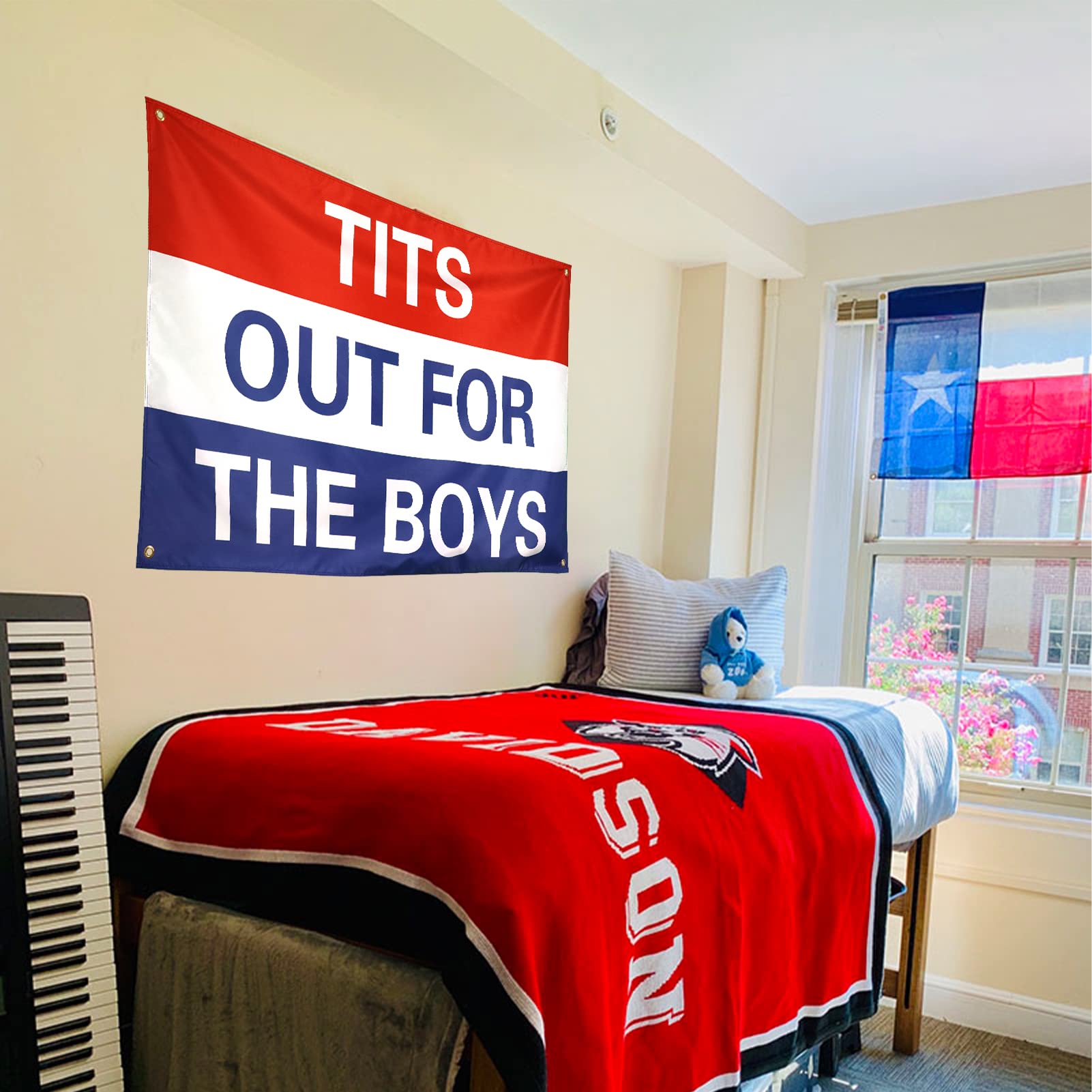 ZKflager flag includes one flag, easy to hang indoors or outdoors.