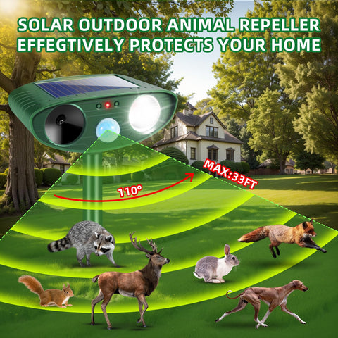 ZLieatmp 110-degree sensing angle covers a wide garden area for full protection.