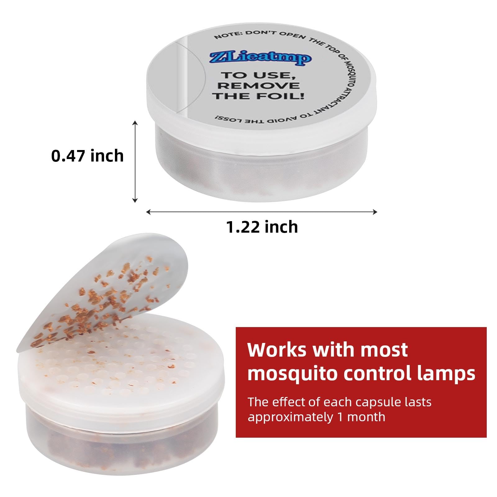 ZLieatmp 12-pack mosquito bait refill provides year-round trap coverage