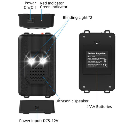 ZLieatmp 12V battery-powered option suits multiple locations.
