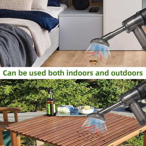 ZLieatmp bug vacuum displays battery level for easy cordless maintenance.
