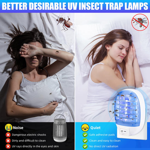 ZLieatmp bug zapper 4-pack enables multi-room coverage around home.