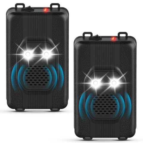 ZLieatmp car rodent deterrent with LED light deters engine bay rodents.