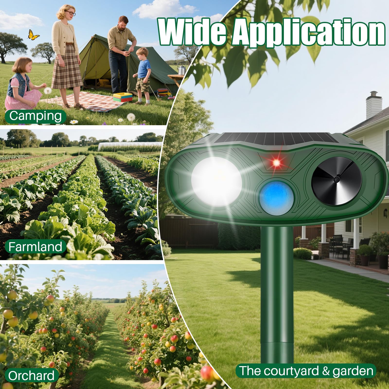 ZLieatmp easy mounting height 9-10 inches for optimal sun exposure