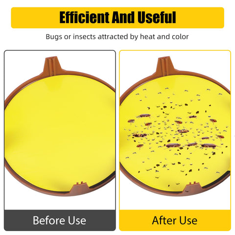 ZLieatmp flea trap with 12 bulbs for enhanced attraction.