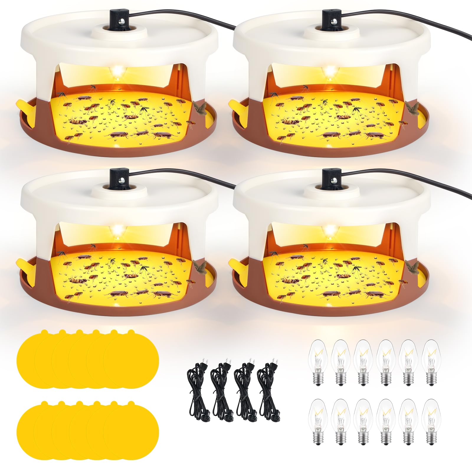 ZLieatmp indoor flea trap inside a home unit for discreet, effective control.