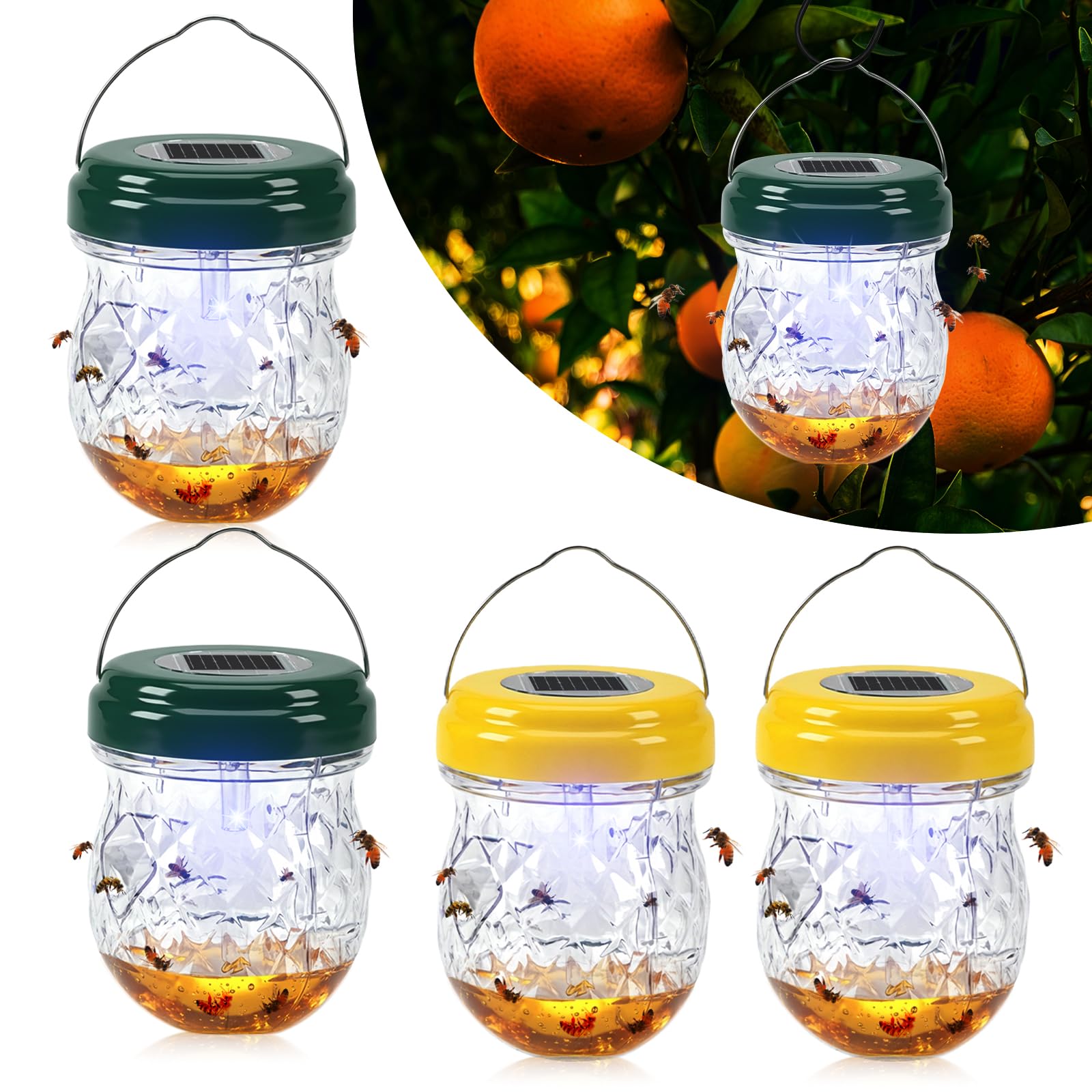 ZLieatmp four-pack helps reduce wasp activity around seating areas