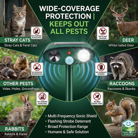 ZLieatmp four-unit setup expands coverage for gardens and lawns.