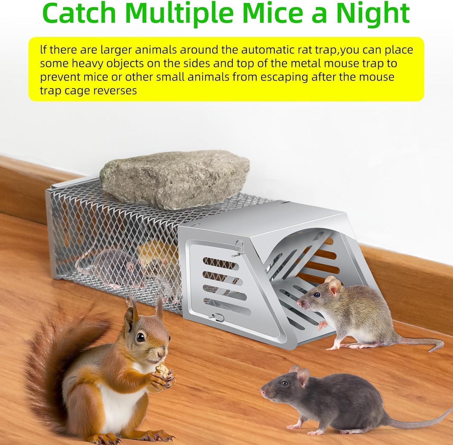 ZLieatmp Humane Mouse Trap catch emphasizes safe capture and release.