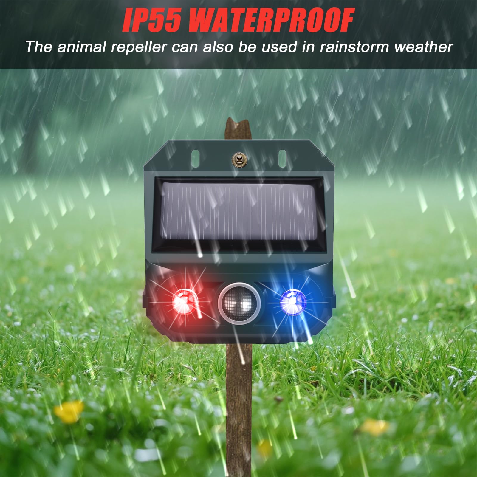 ZLieatmp 120-degree infrared motion sensor triggers alerts to protect coops and gardens.