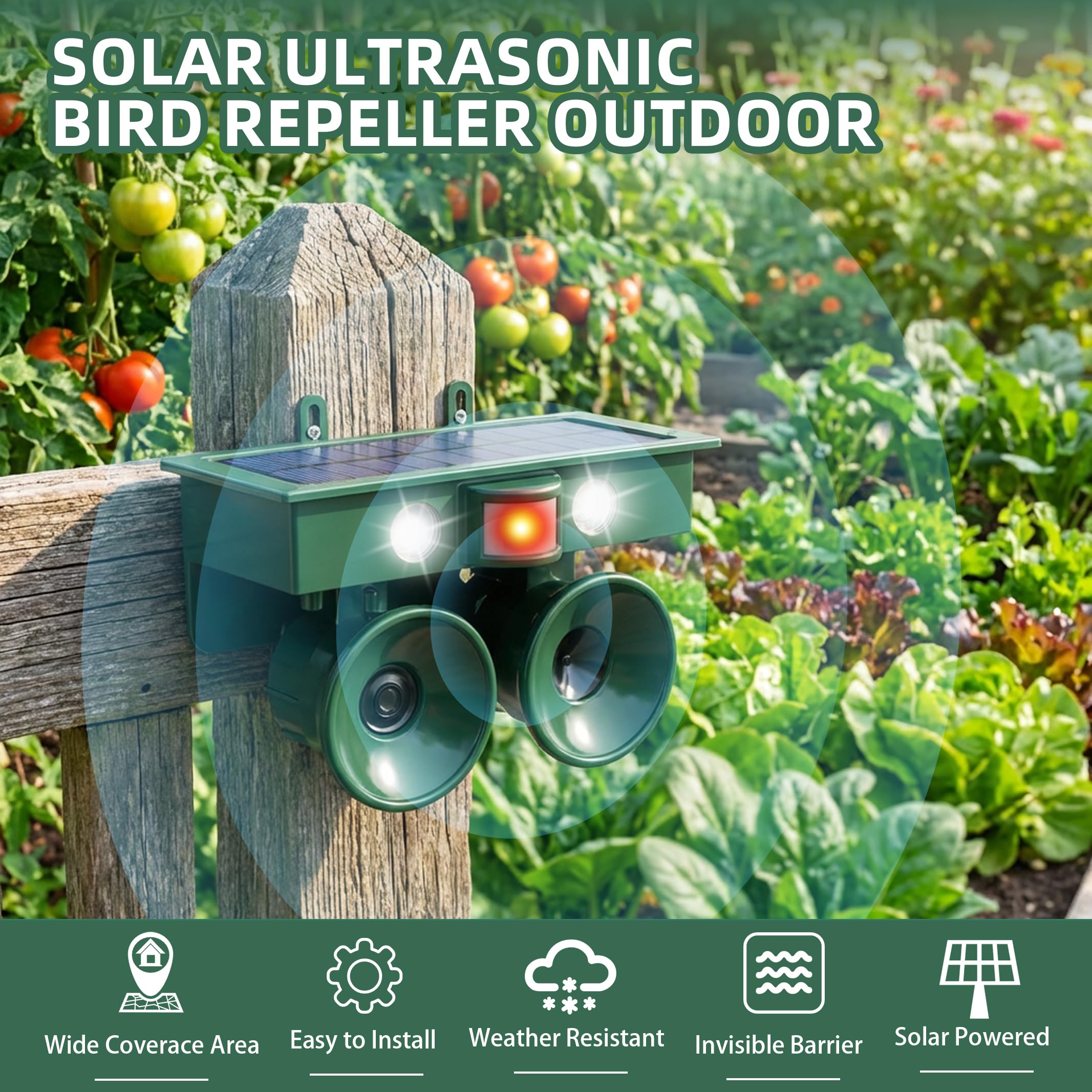 ZLieatmp motion-sensor activation demo for automatic deterrence at dusk.