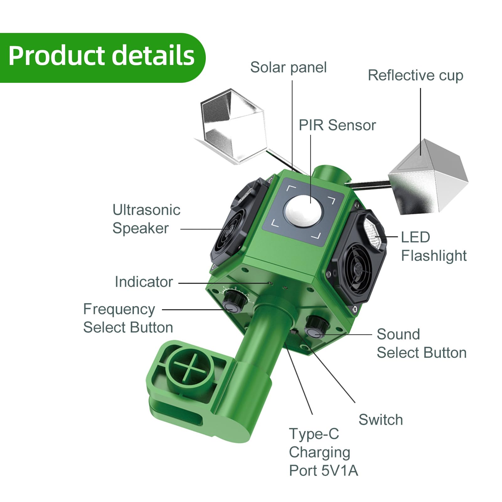 ZLieatmp night-illuminated display enhances visibility and deterrence at night.
