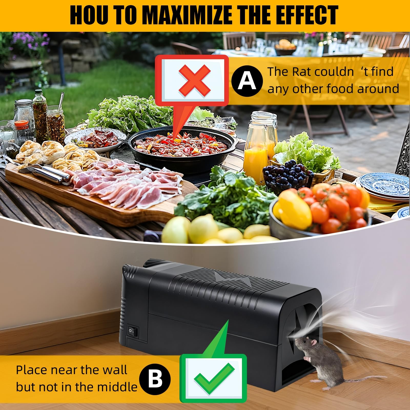 ZLieatmp trap with rechargeable battery ready for multiple uses.