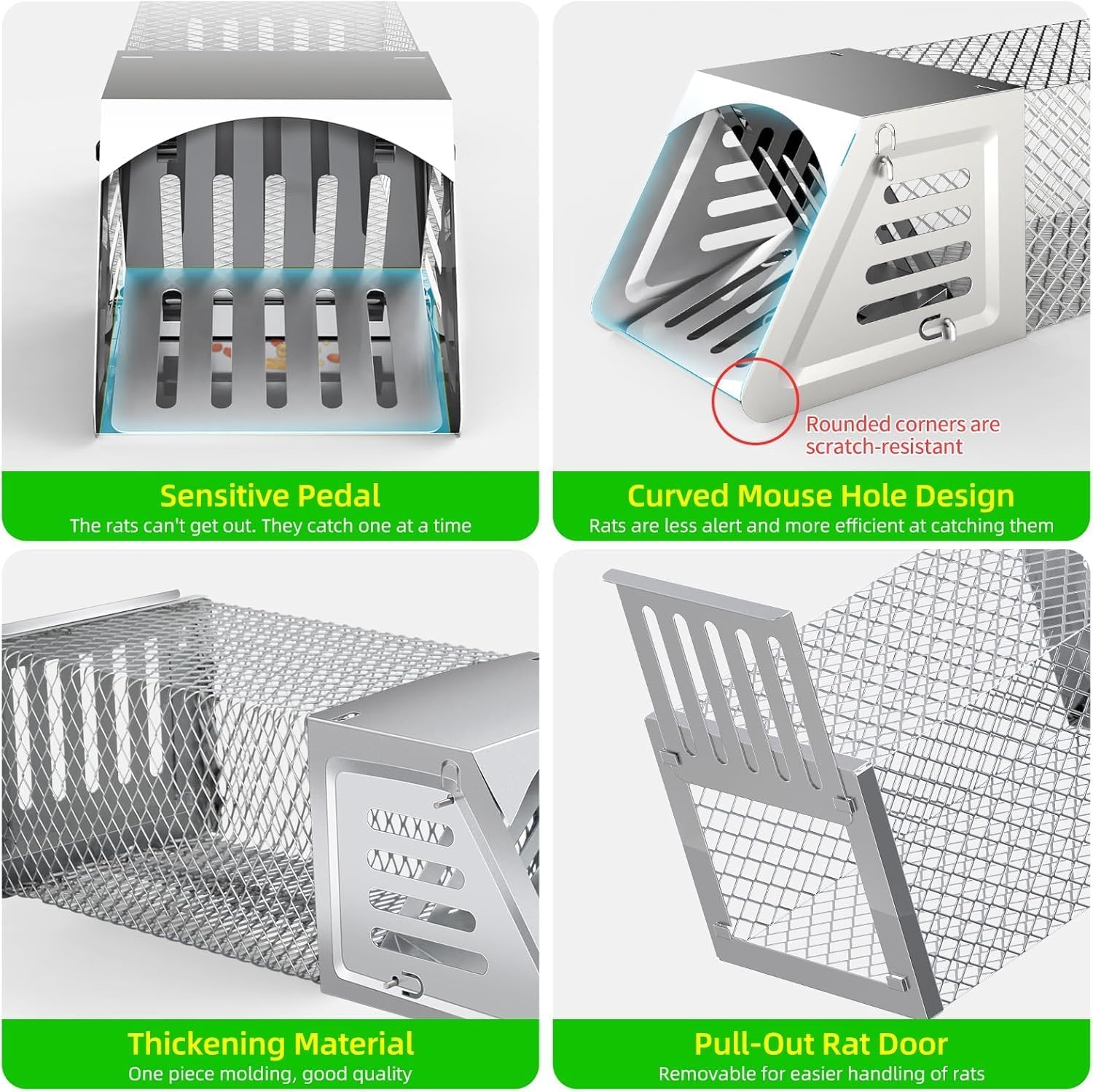 ZLieatmp Sliding Door Design simplifies bait placement and handling.