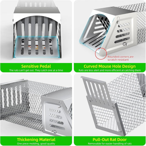 ZLieatmp Sliding Door Design simplifies bait placement and handling.