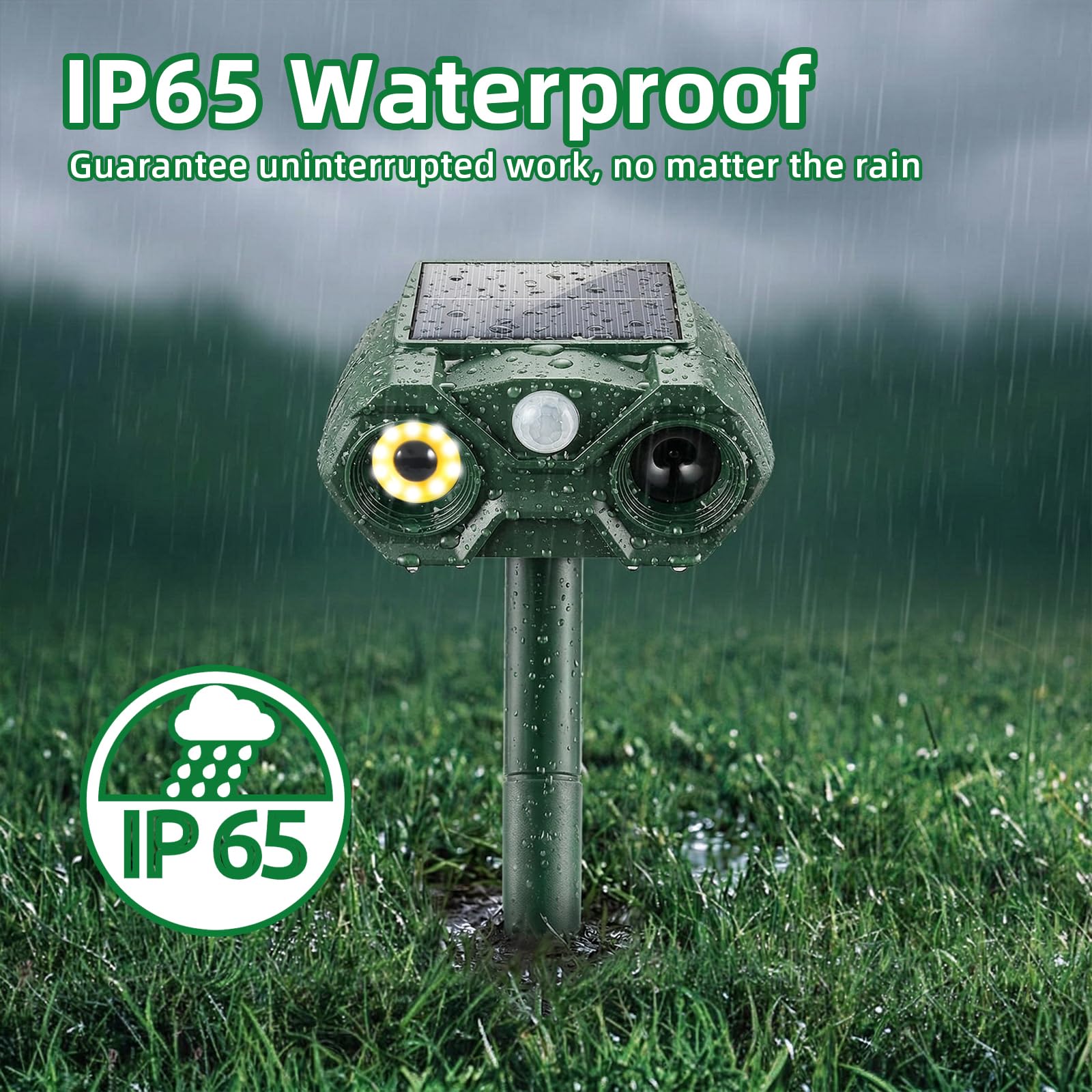 Covers 110-degree detection and 26-33 ft range outdoors
