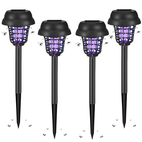 ZLieatmp solar bug zapper outdoor view creates pest-free yard ambience