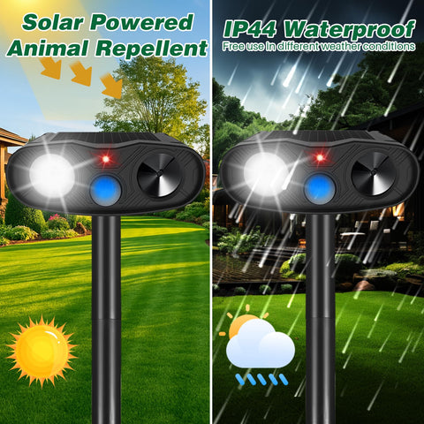 ZLieatmp deterrent LED flash detail helps deter animals at night.